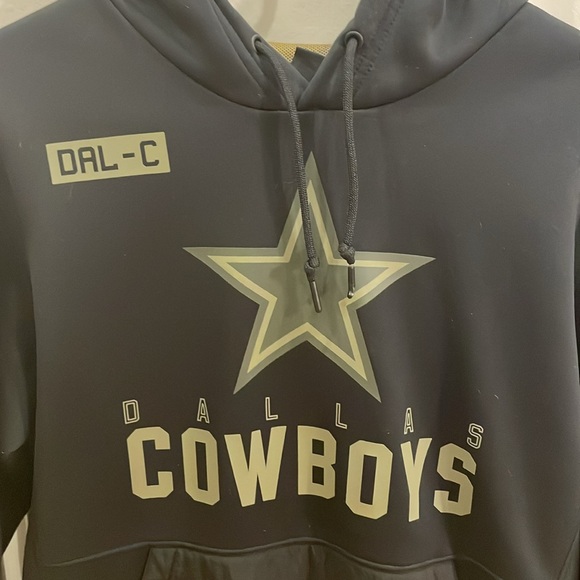 Black Dallas Cowboys Salute to Service Hoodie Size Medium - Picture 3 of 6